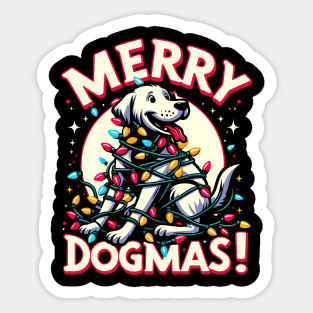 Dog Mom Dog Dad Gifts Men Women Kids Dog Ugly Christmas Sticker